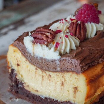 Brownie Burnt Cheesecake Loaf